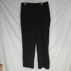 LARK | size 12 | Textured Stripe Charcoal Trousers / Dress Pants